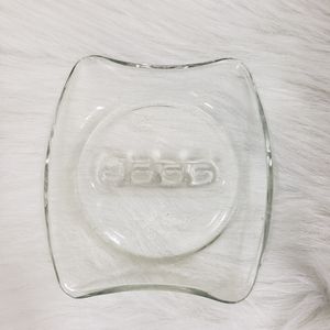 Vintage Holiday‎ Inn hotel clear glass ashtray